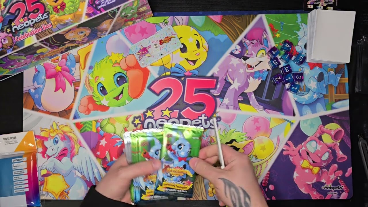 Neopets Battledome TCG 25th Anniversary Celebration Box Opening!!