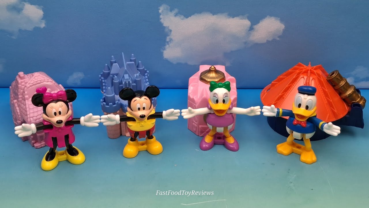 Видеообзор набора из 4 коллекционных предметов Happy Meal от McDonald's из Диснейленда, Париж, 19...