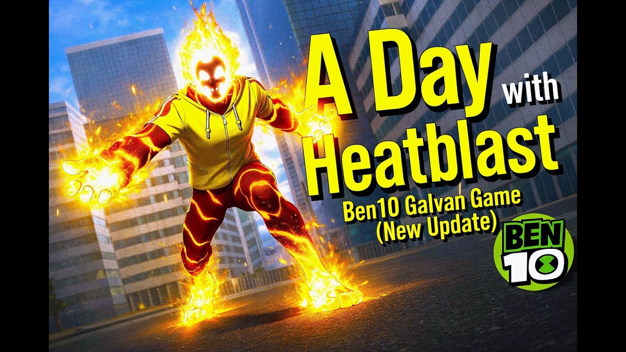 A day with Heatblast Alien I new update Ben10 Galvan game #ben10 #ben10classic #ben10alienforce