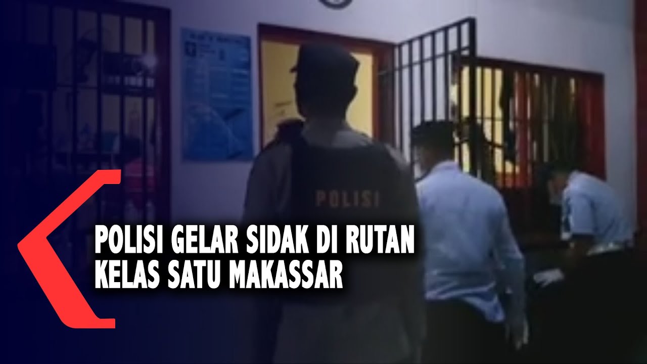 Polisi Gelar Sidak Di Rutan Kelas Satu Makassar
