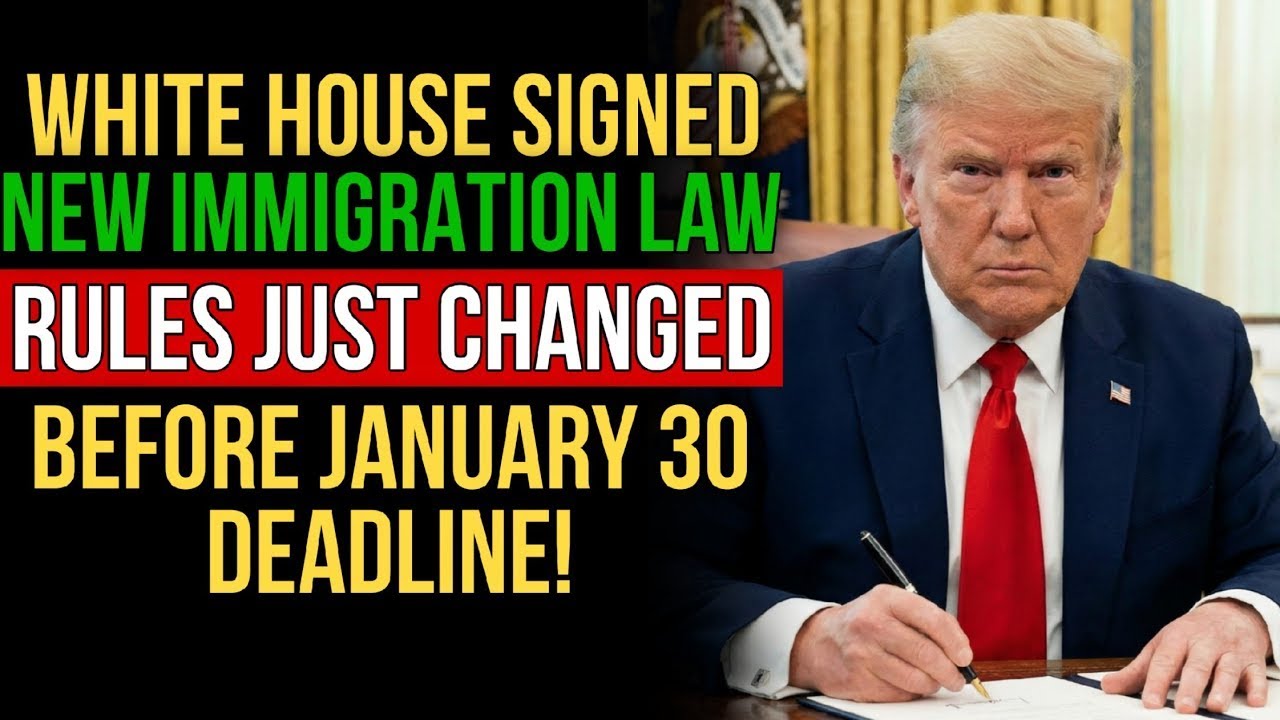 BREAKING! White House Signed NEW Immigration Law — Green Card, H1B, DACA Holders MUST Watch Jan 30