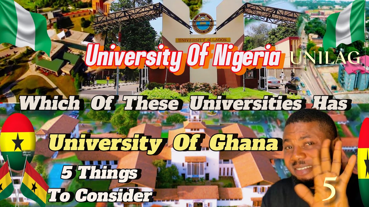 University Of Ghana🇬🇭Vs University Of Nigeria🇳🇬 UNILAG | 5 Rankings To Consider About The Schools🏫