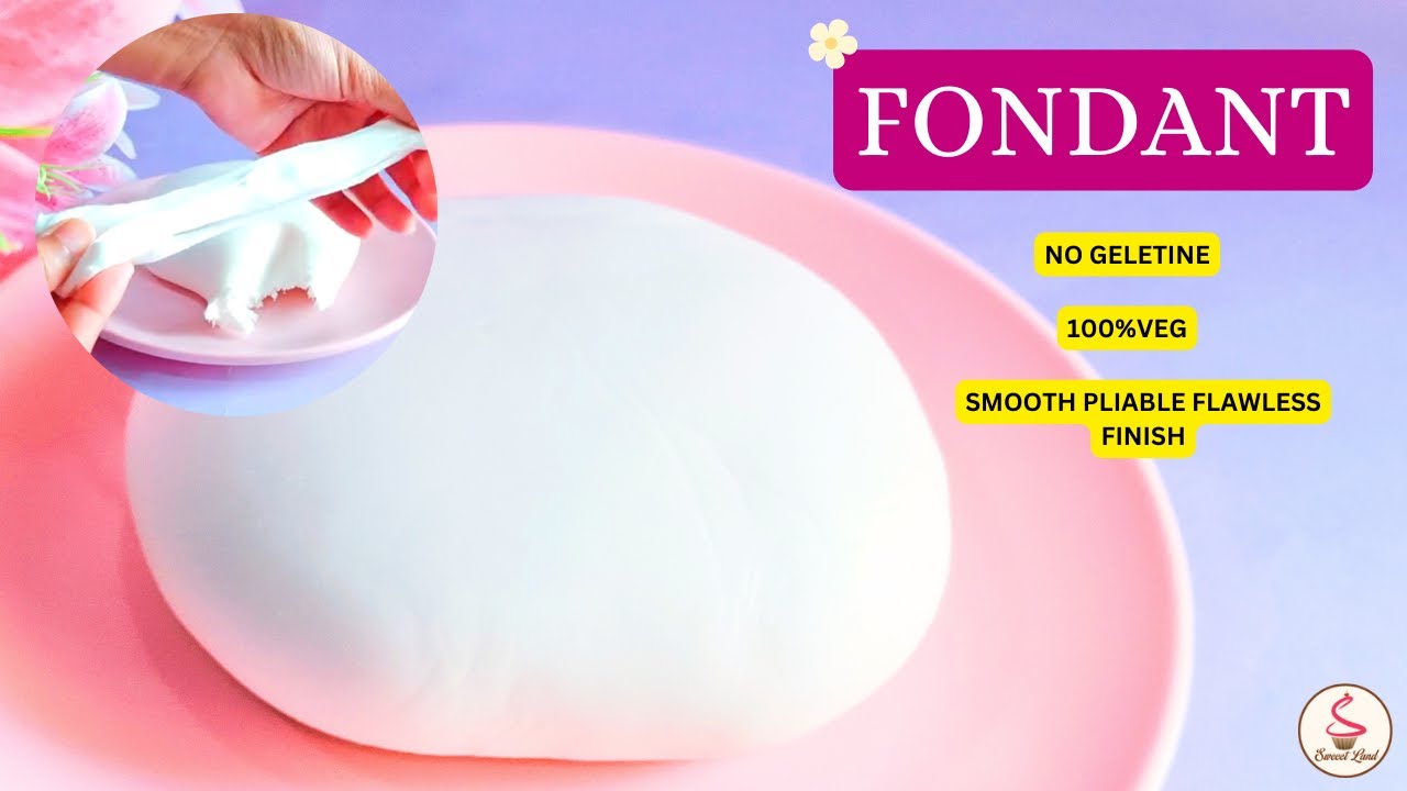 FONDANT How o Make With Icing Sugar | Homemade Fondant Recipe | Sugar Paste | Gum Paste ❤️❤️