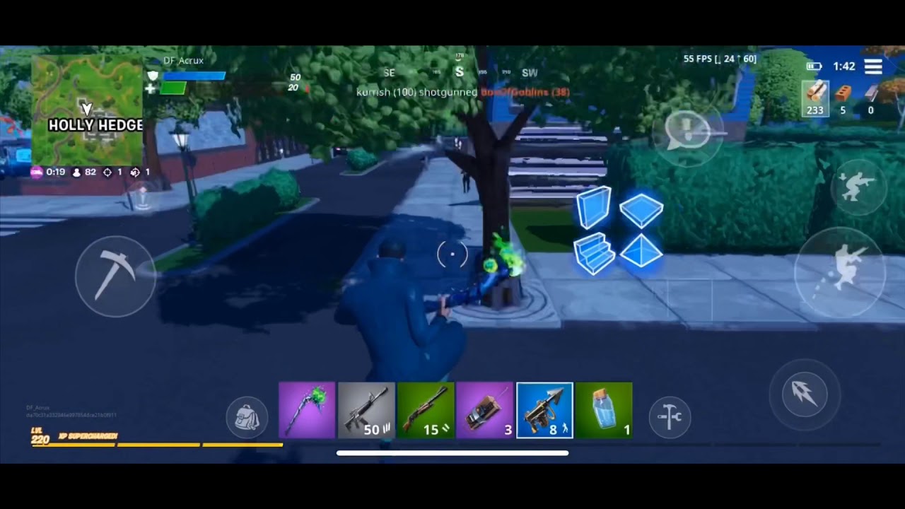 Me playing on a laggy 30 FPS phone