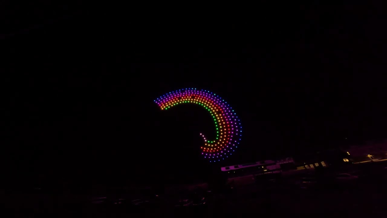 HISTORIC Student-Led Drone Light Show | 300 Drones | Peninsula School District Inaugural Performance