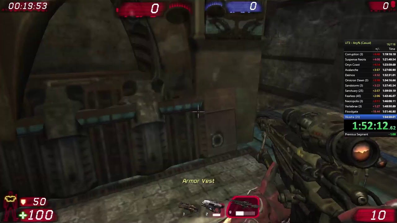 Unreal Tournament 3 speedrun in 1:55:42.31