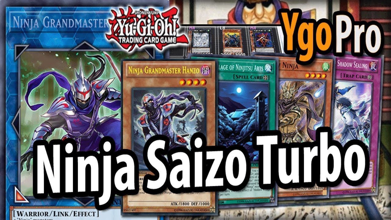 Ninja Saizo TURBO (YgoPro) - NEW Ninja DECK 2018! & Shadow LOCK! =3