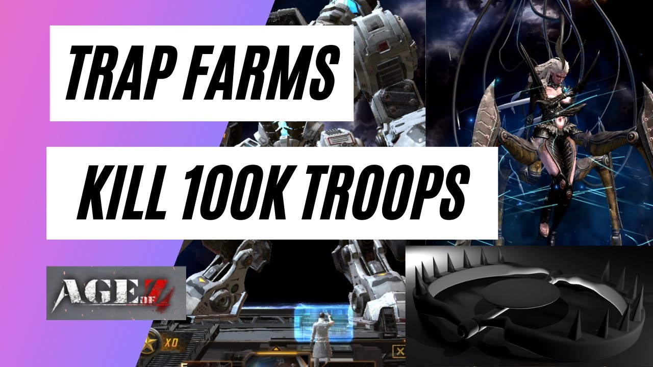 Age of Origins - Trap Farms (Titan kills 100K+ troops)