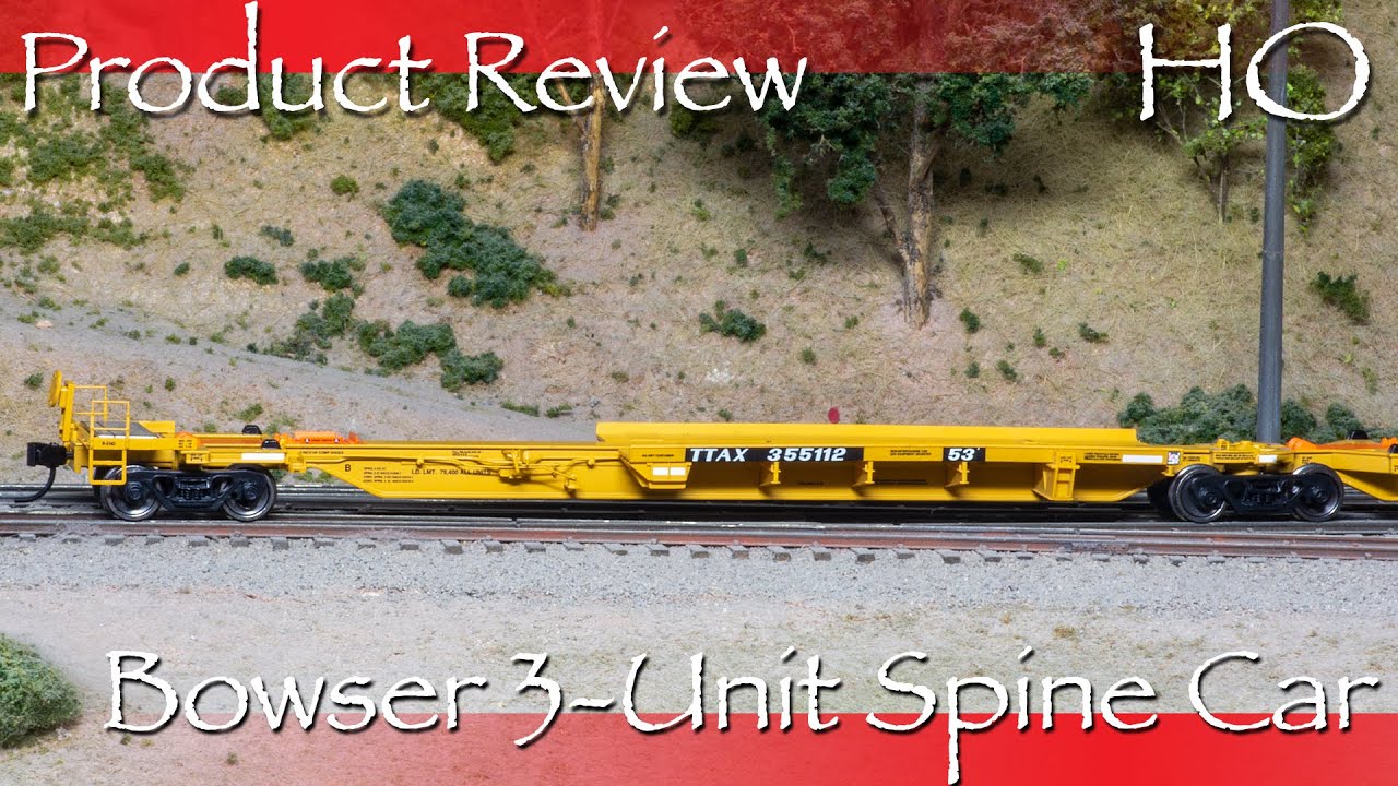 Product Review HO Bowser Trinity 3 Unit Spine Car