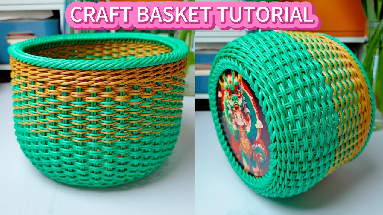 HOW TO CRAFT BASKET WITH RATTAN AND BASE