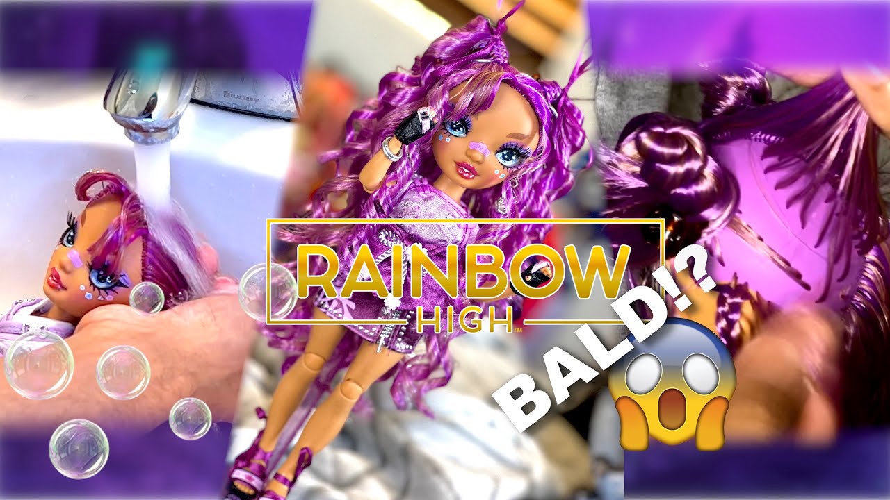 Rainbow High, серия 4 | 💜Лила Ямамото🌸 Распаковка + мытьё головы + новая укладка! @RainbowHigh