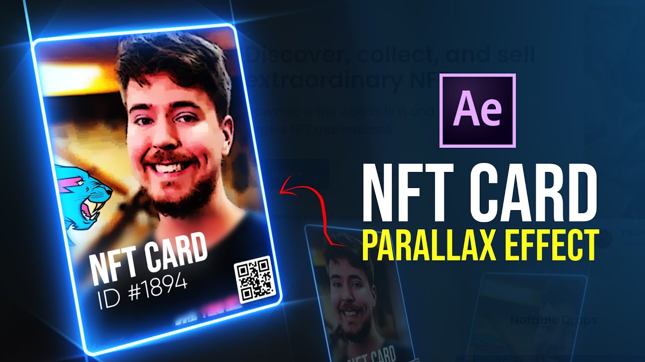 Create NFT Card with Parallax Effect - After Effects Tutorial [Super Easy]