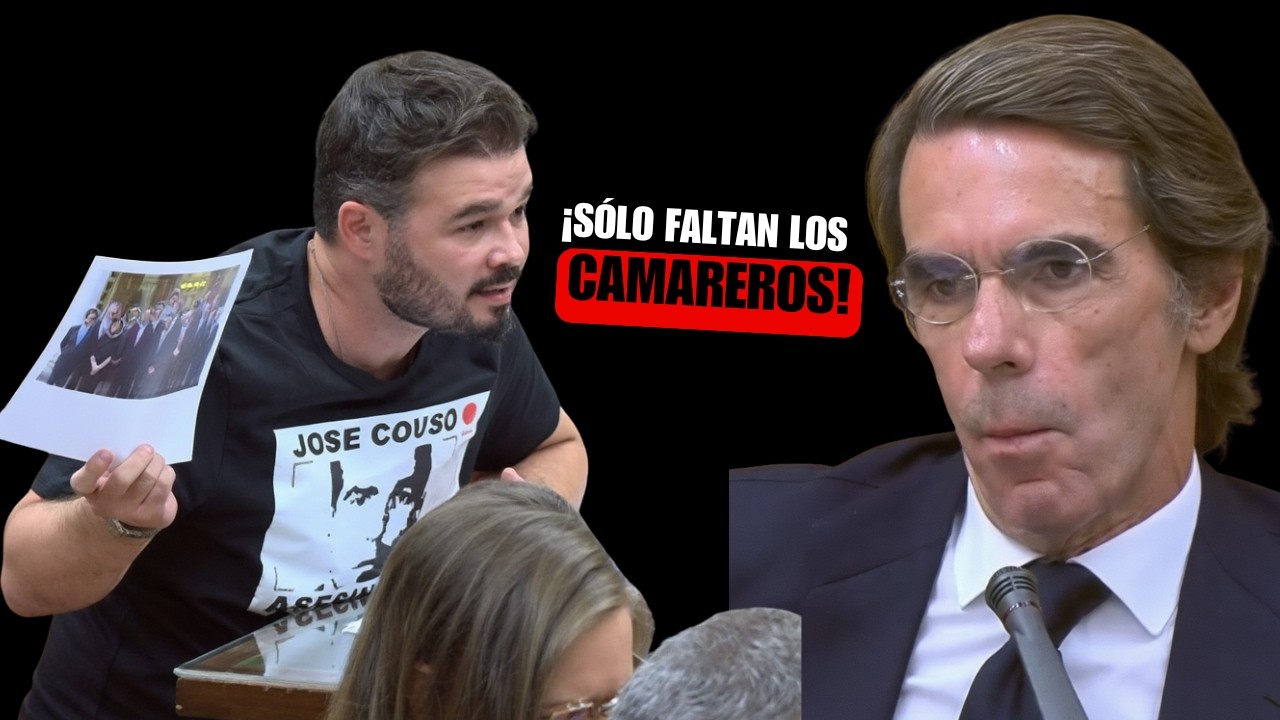👑 ¡LA LISTA PROHIBIDA! Rufián humilla a Aznar con los invitados de la 