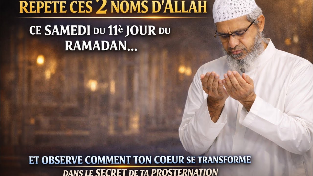 Ce Samedi, Laisse Tes Prosternations Transformer Ton Âme : 2 Noms à Réciter