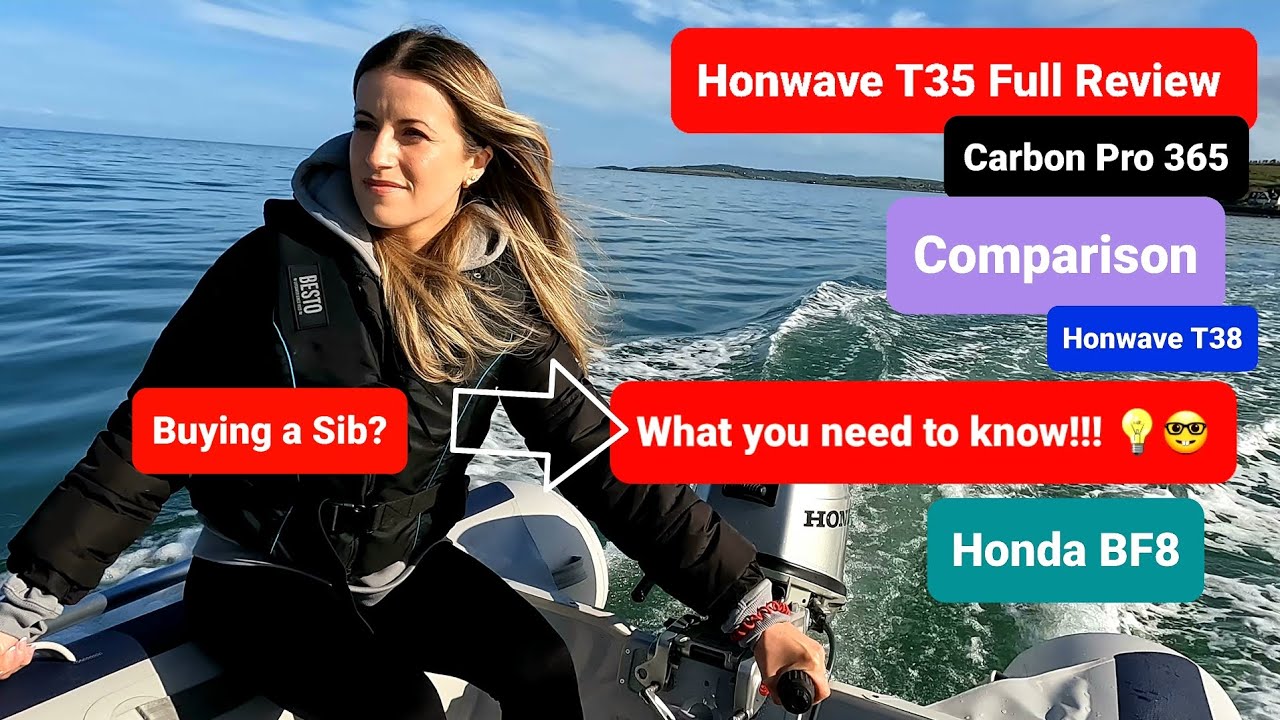 Тестирование и сравнение надувных лодок. Какой Sib лучше? Подвесной мотор Honda BF8. Honwave Carb...