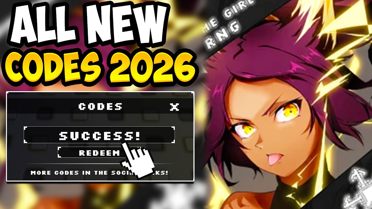 *НОВЫЕ КОДЫ* ВСЕ РАБОЧИЕ КОДЫ ДЛЯ ANIME GIRL RNG В 2026 ГОДУ! ROBLOX ANIME GIRL RNG КОДЫ