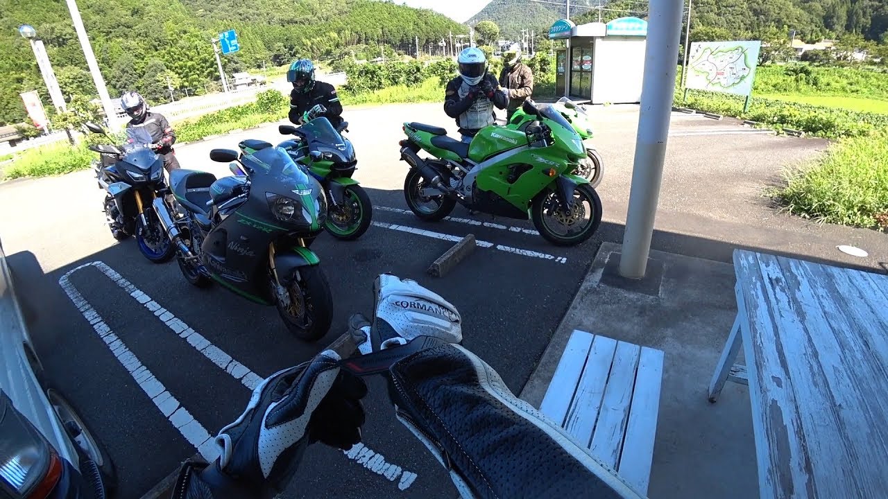 バイク走行動画🎶 Part12 02'ZX12R 5匹のおっさんツーリング 20190915