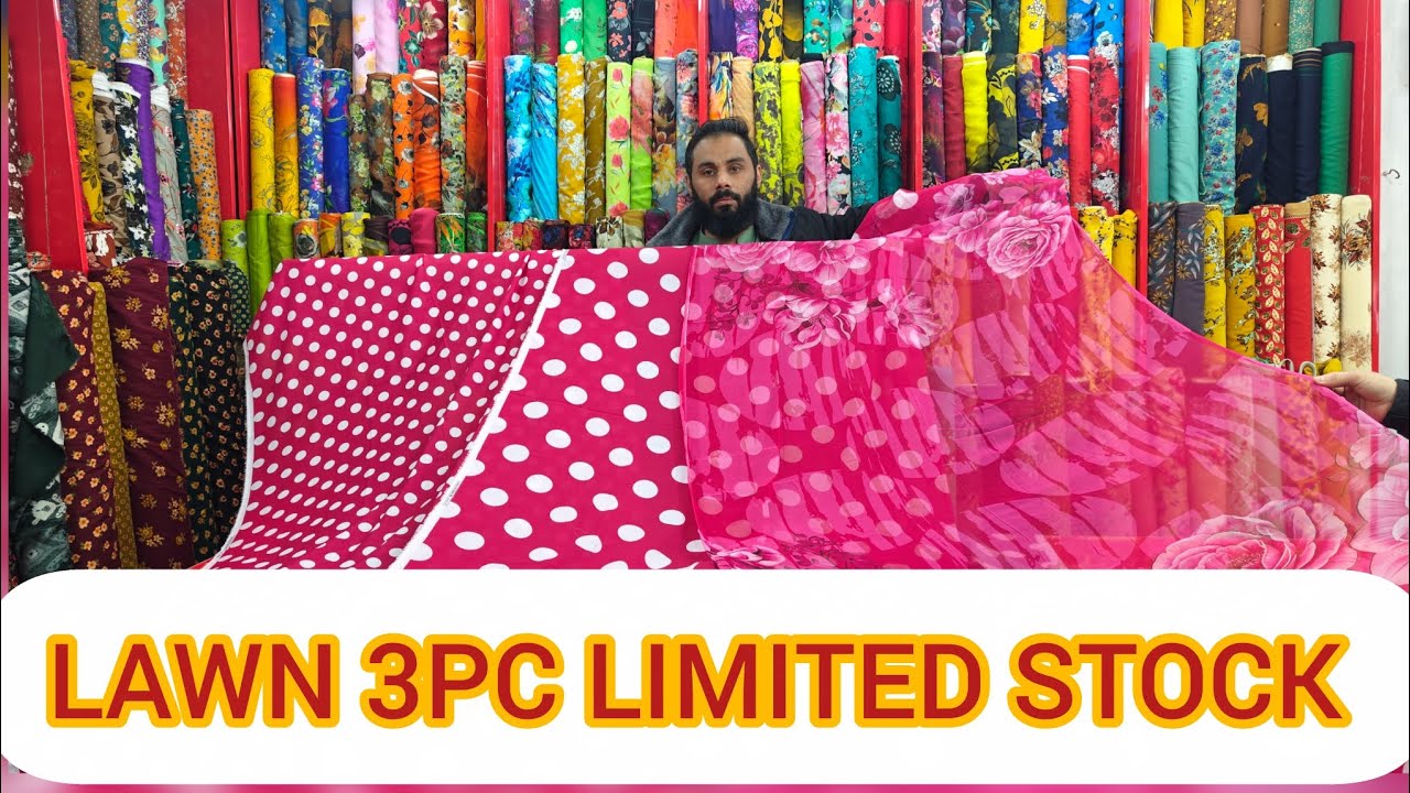 LIMITED STOCK NEW DESIGN 3PC KAMEEZ SALWAR PRINTED LAWN WITH BEMBER CHEFON DUPATTA   2026  1 volume 