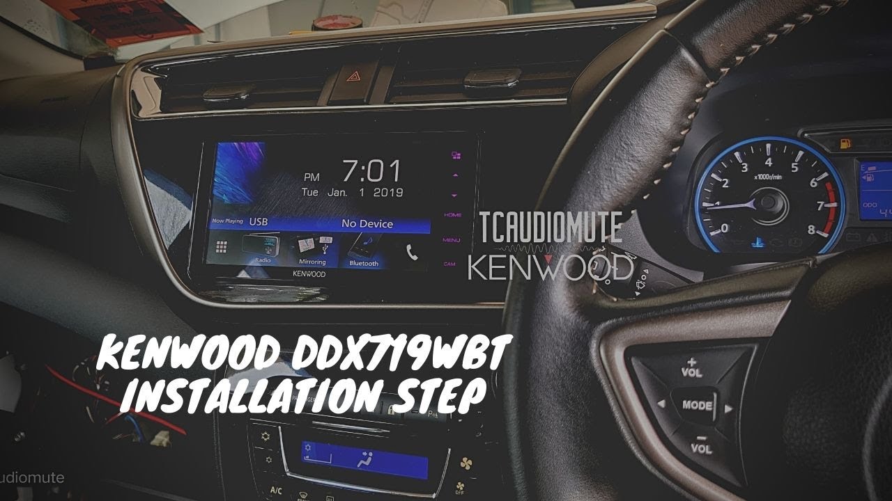 KENWOOD DDX719WBT/ PLAYER BARU UNTUK MYVI GEN 3 / CARA INSTALL PLAYER BARU MYVI GEN 3 /D20N/PNP