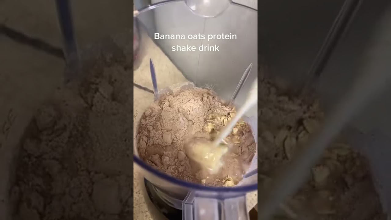 Banana Oats Protein Shake/ This Drink Is So Good Definitely want Y’all to try it