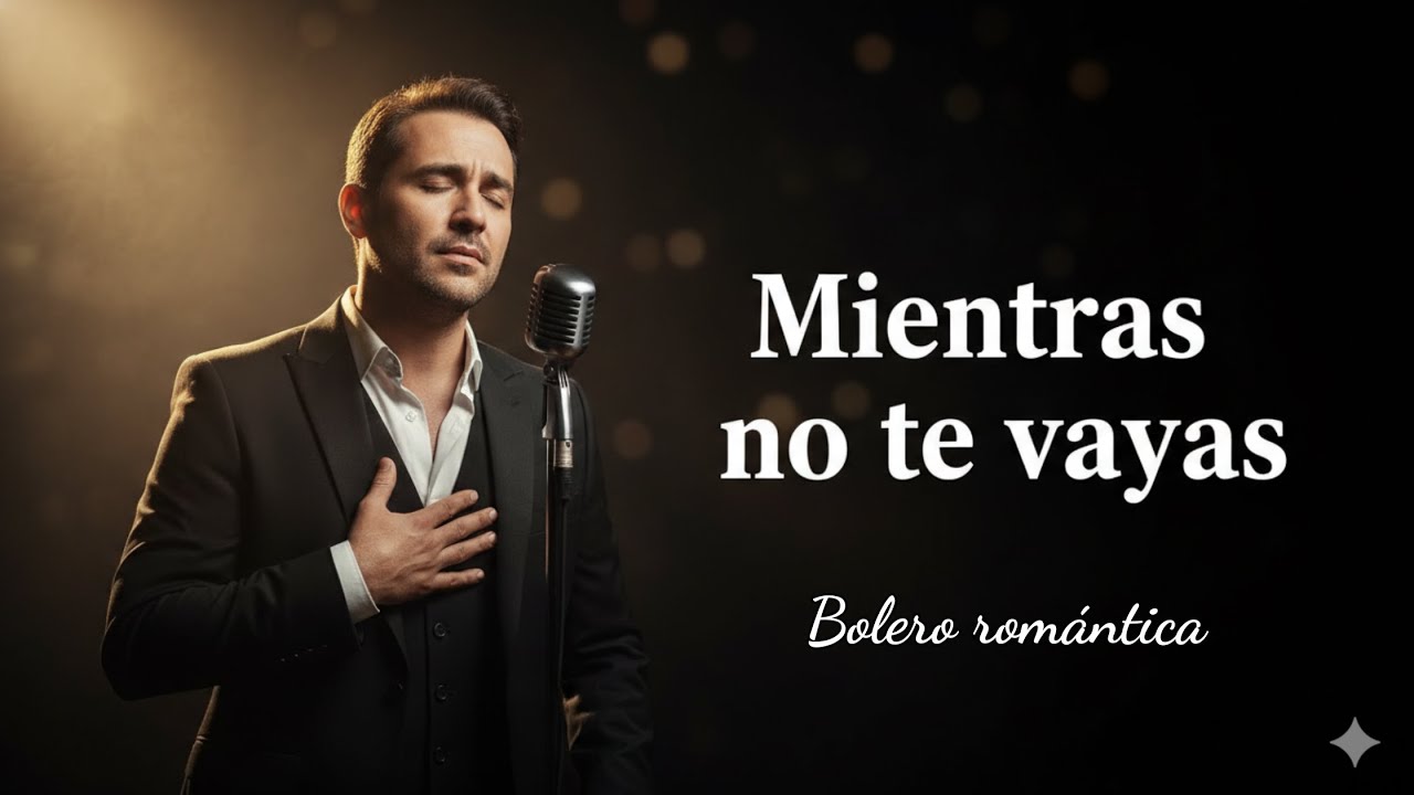 Mientras no te vayas - Canción romántica estilo bolero para noches de nostalgia 