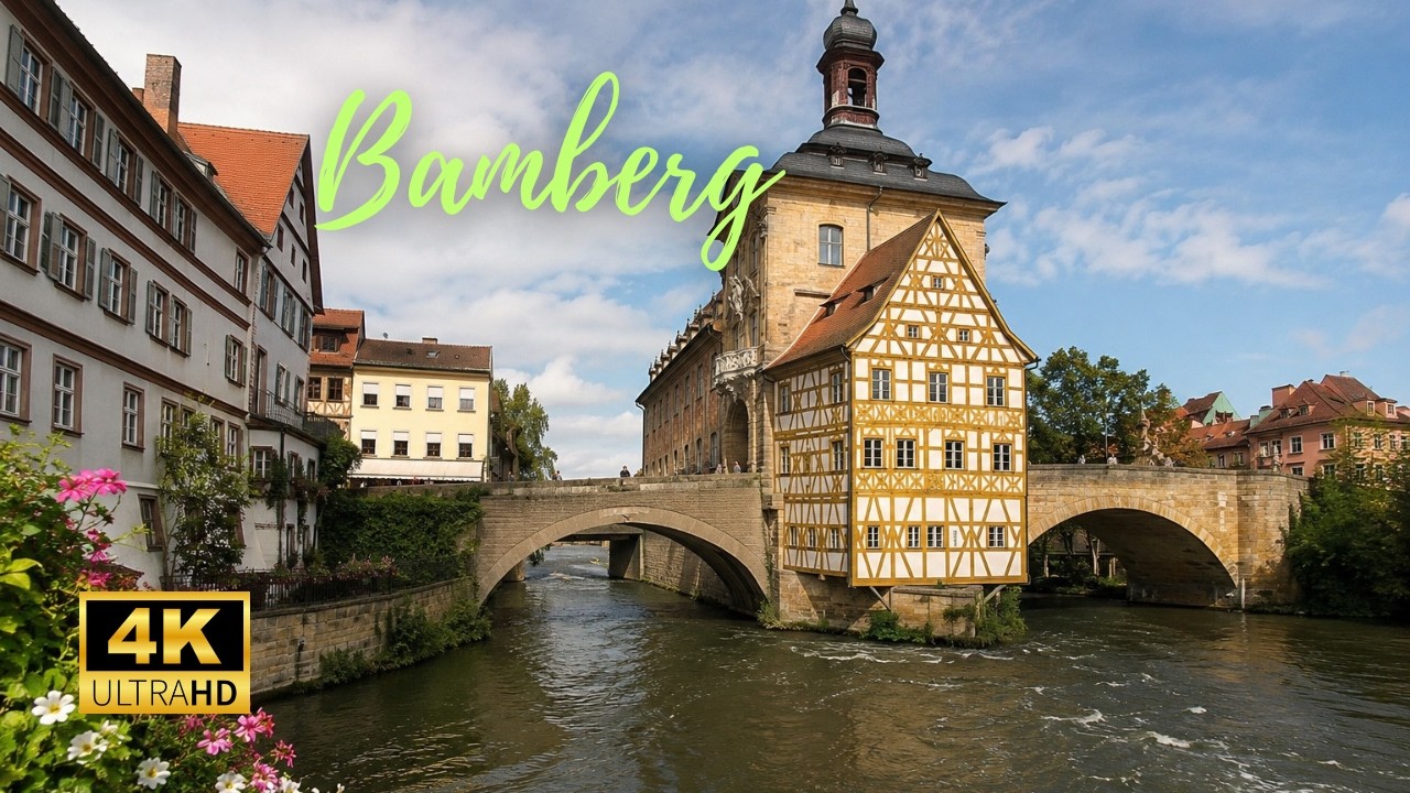 Summer Evening Walk in Bamberg, Germany Walking Tour - 4K HDR