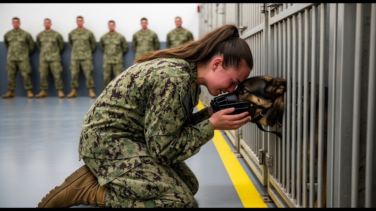 SEAL’s Daughter Walked Into a Retired K9 Auction Alone — The Dogs Froze When She Said Her Dad’s Name
