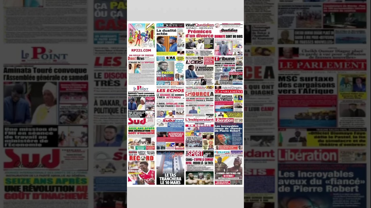 Revue de presse du samedi 07 mars 2026 #revuedepresse #senegal #actualite #diomaye #Sonko