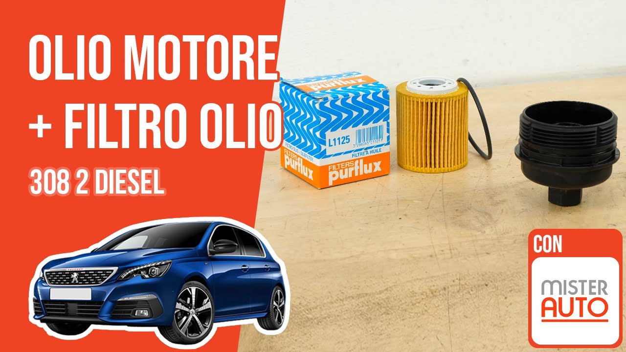 Cambio olio motore e filtro dell'olio Peugeot 308 2 1.5 BlueHDI 🛢