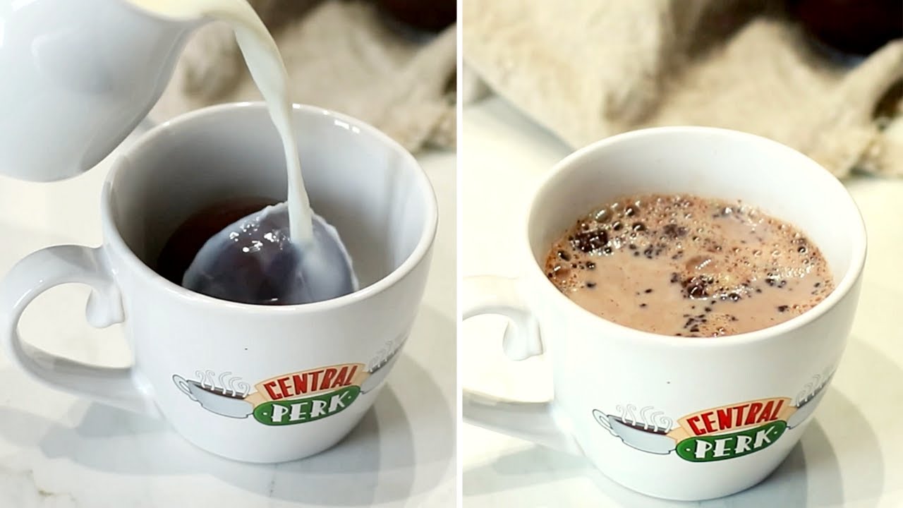 CHOCOLATE CALIENTE CON BOLA SORPRESA | Delicious Martha