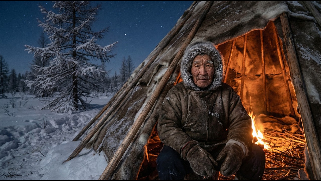 Building a Shelter in –68°C Before Darkness Falls in Yakutia