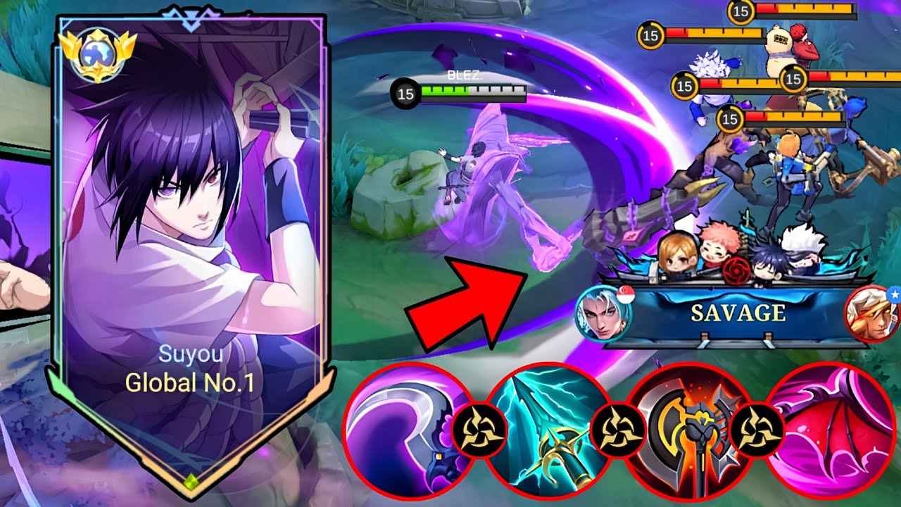 SUYOU TOP GLOBAL KILLSS 19 MANIAC 2X + SAVAGE!!🔥BEST BUILD EMBLEM SUYOU NEW UPDATE 2026!! - MLBB