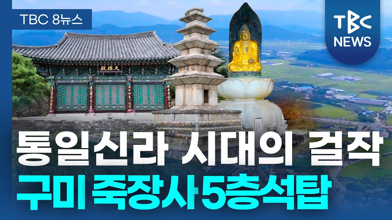 통일신라 시대의 걸작 구미 죽장사 5층 석탑ㅣTBC영상뉴스