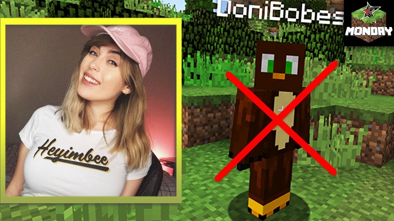 HeyImBee friendzones Doni Bobes during Minecraft Monday Week 4