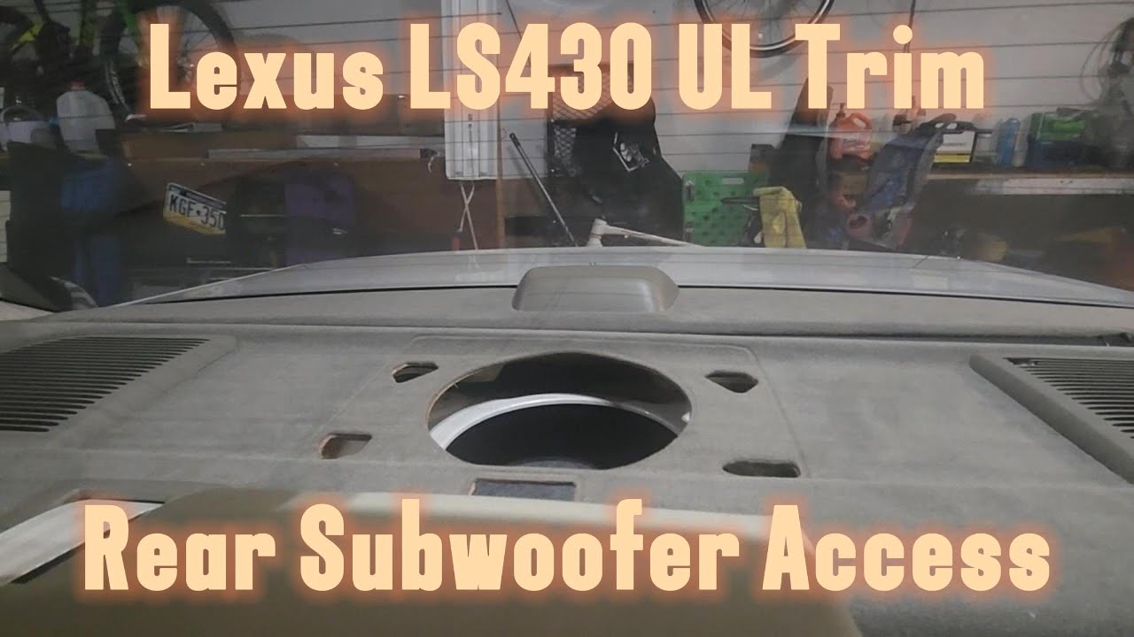 Отделка Lexus LS430 UL | Задняя полка | Снятие сабвуфера | Установка