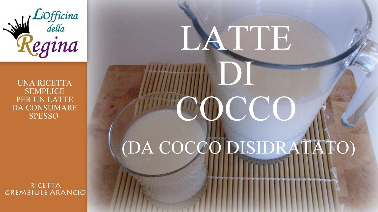 Latte di cocco da cocco disidratato
