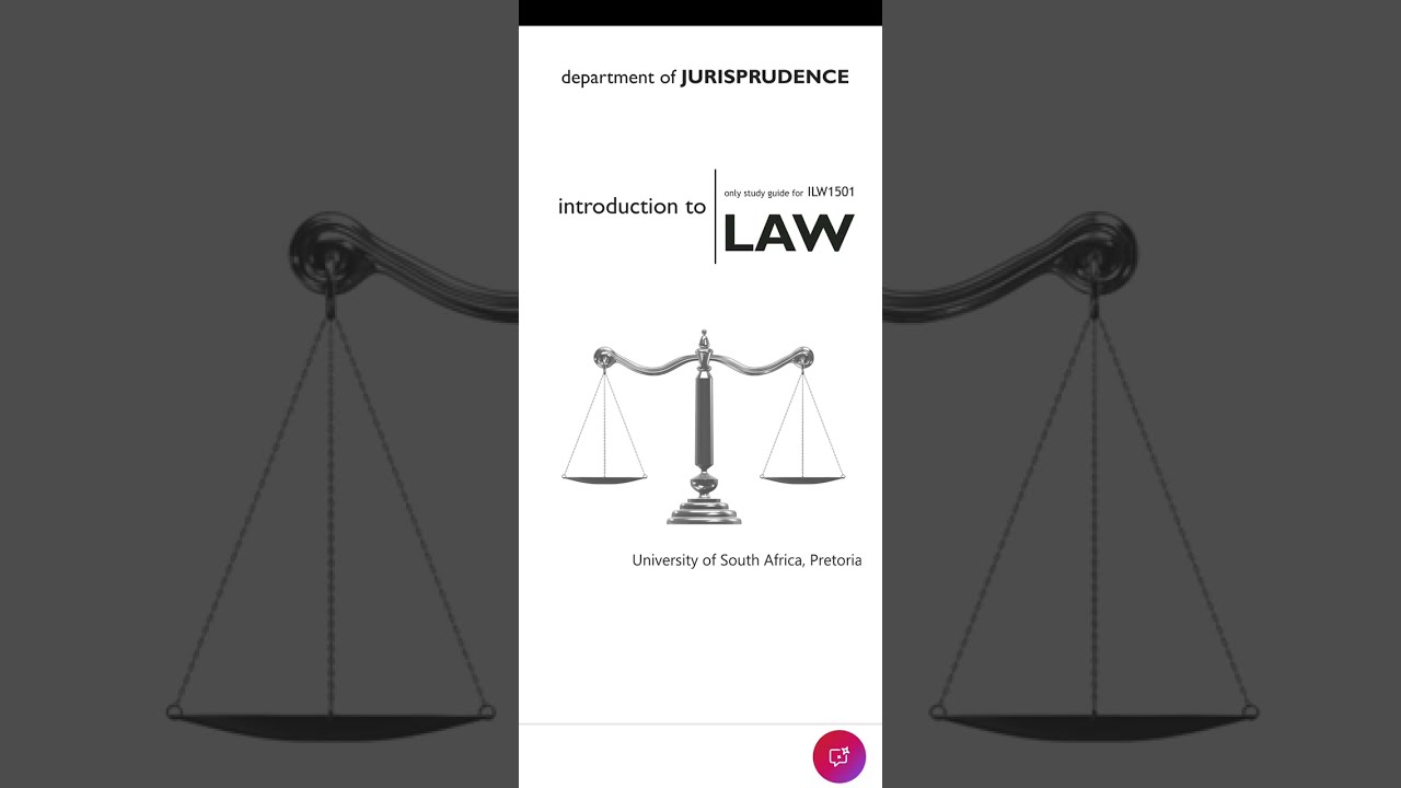 ILW1501 INTRODUCTION TO LAW 2025 REVISION