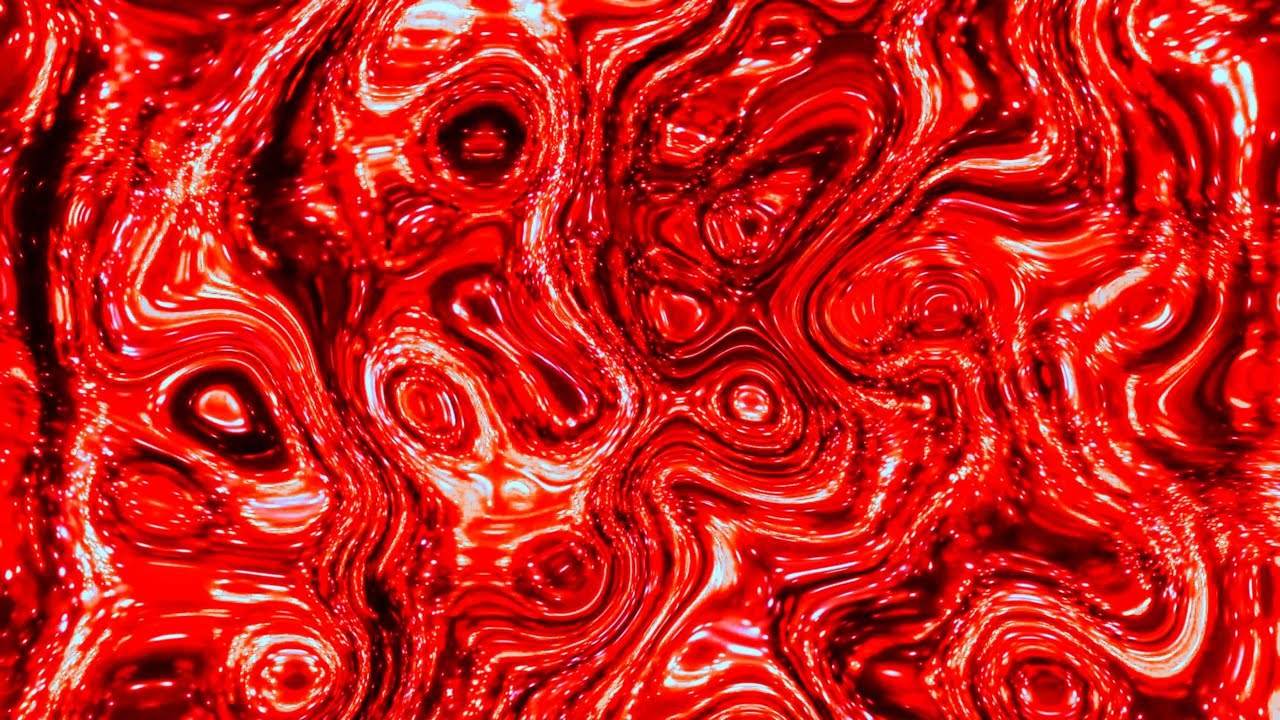 🎬 4K Screensaver &ndash; Flowing Red Liquid Textures | Abstract Loop (No Audio)