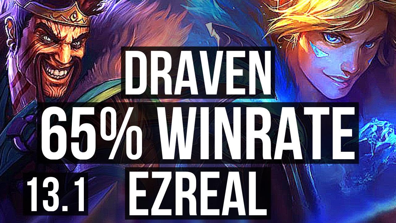 DRAVEN & Senna vs EZ & Zoe (ADC) | 13/1/5, Legendary, 65% winrate | EUW Grandmaster | 13.1