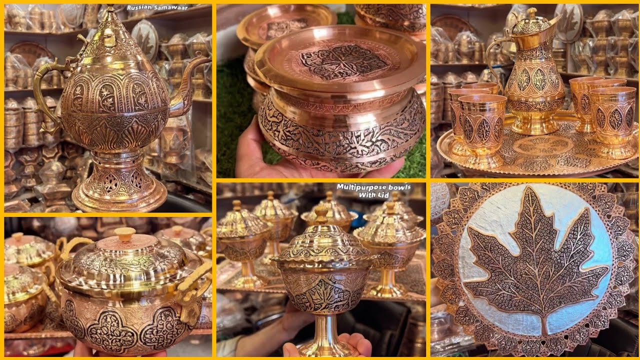 Copper Utensils Collection 🍁 || Samovar New Design 😍 || Bowl Set 💫 || Jug Set ✨ || Plates  🍽️