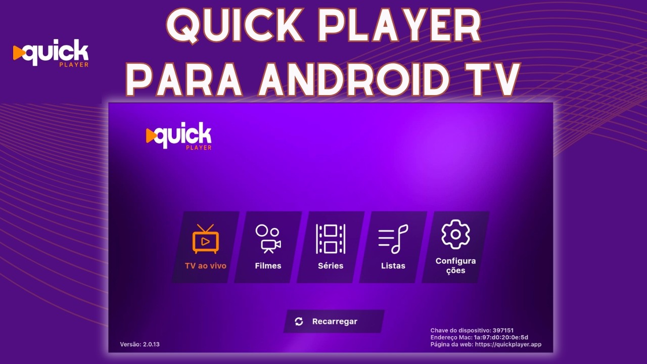 Como INSTALAR o App QUICK PLAYER na Android TV (Passo a Passo)