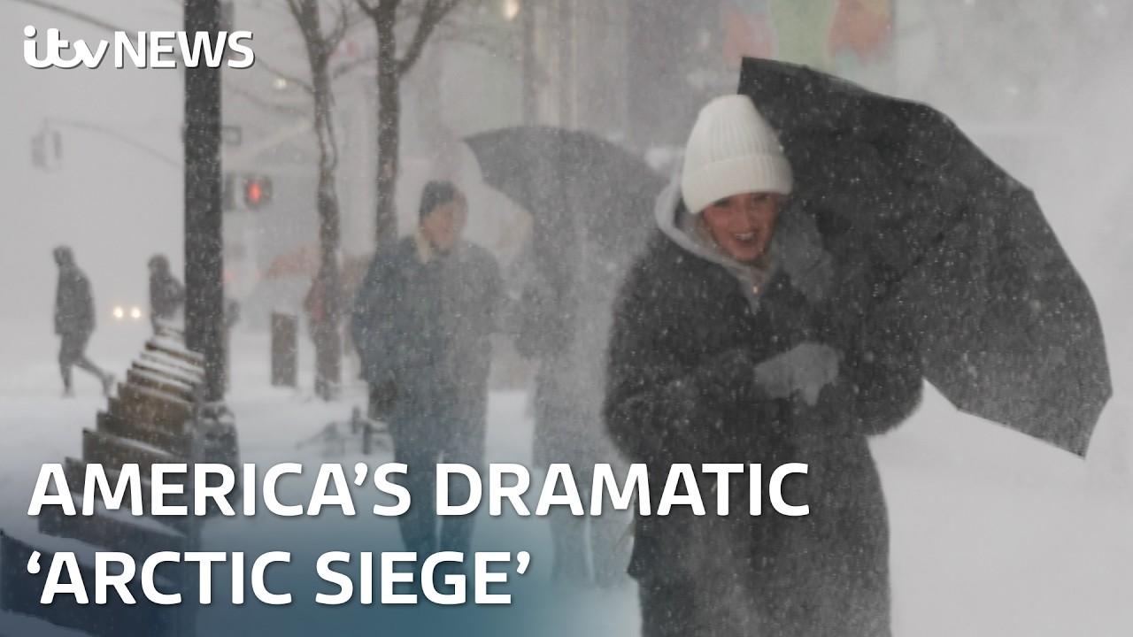 Incredible pictures show America covered in ice and snow | ITV News
