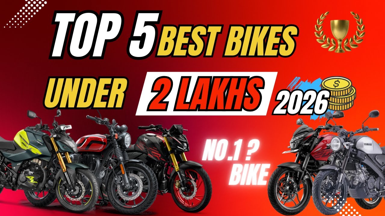 Top 5 Best Bikes Under ₹2 Lakhs in India - 2026 🔥💰| Mileage, Power & Price&ndash; Biker24⚡