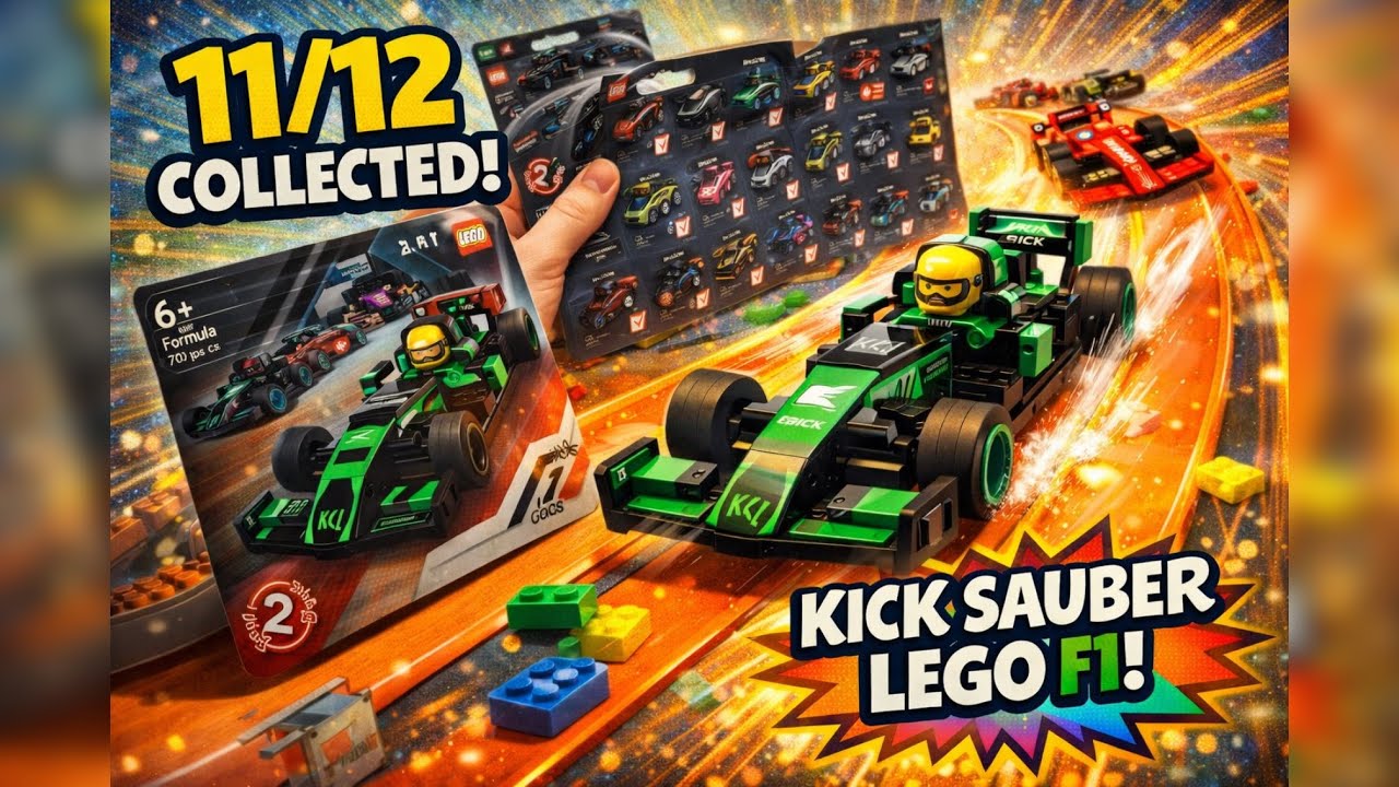 LEGO F1 Kick Sauber: распаковка и сборка! 🏎️ (11 из 12 собрано!)