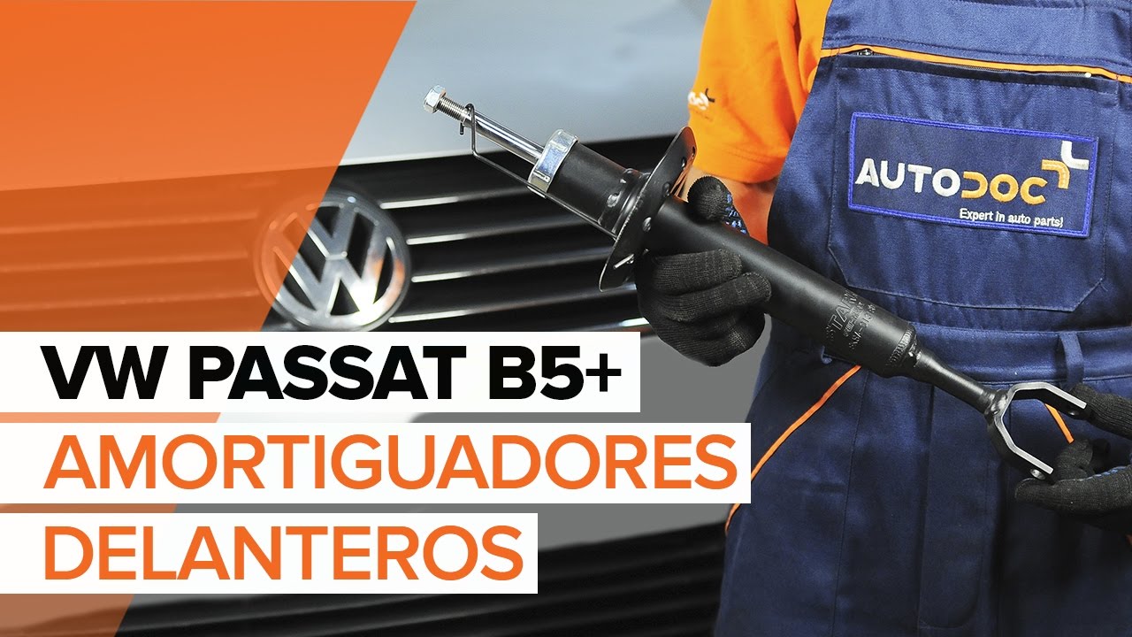 Cómo cambiar Amortiguadores delanteros en  VW PASSAT B5+ [INSTRUCCIÓN]