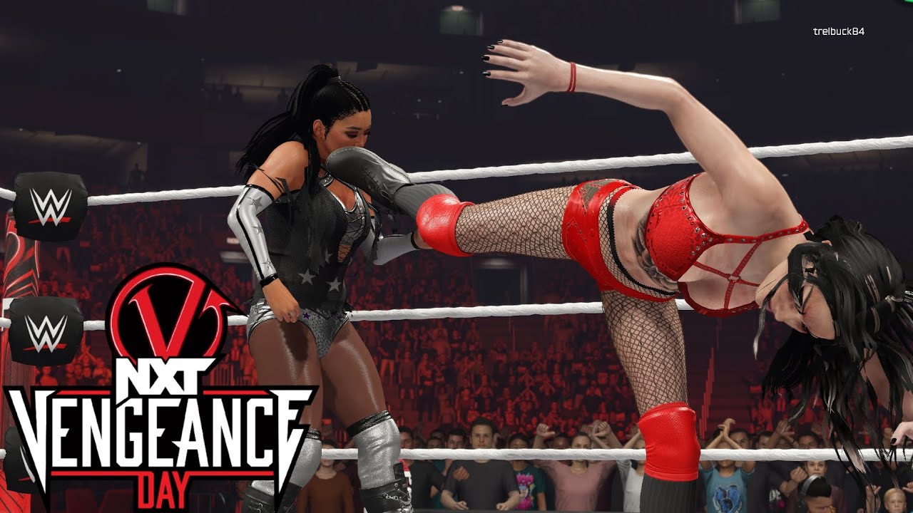 WWE2K25 Roxanne Perez vs Paige (nxt womens title match) NXT VENGEANCE DAY 
