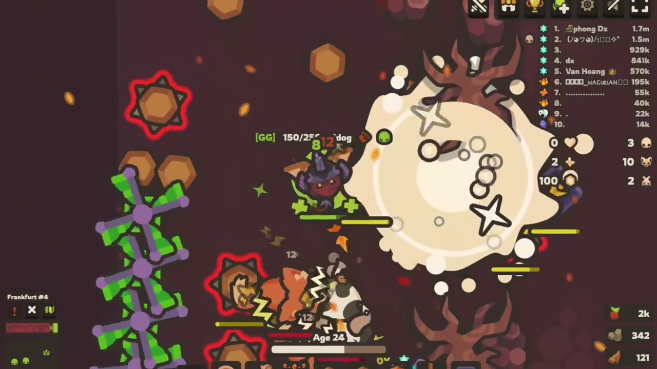 Taming.io Killing defenders