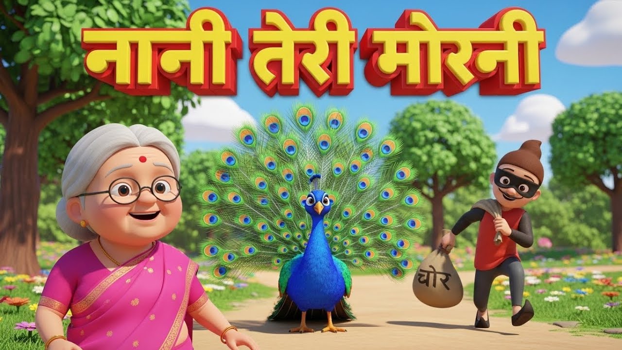 Nani Teri Morni Ko Mor Le Gaye | नानी तेरी मोरनी | Popular Hindi Nursery Rhymes for Kids & Toddlers