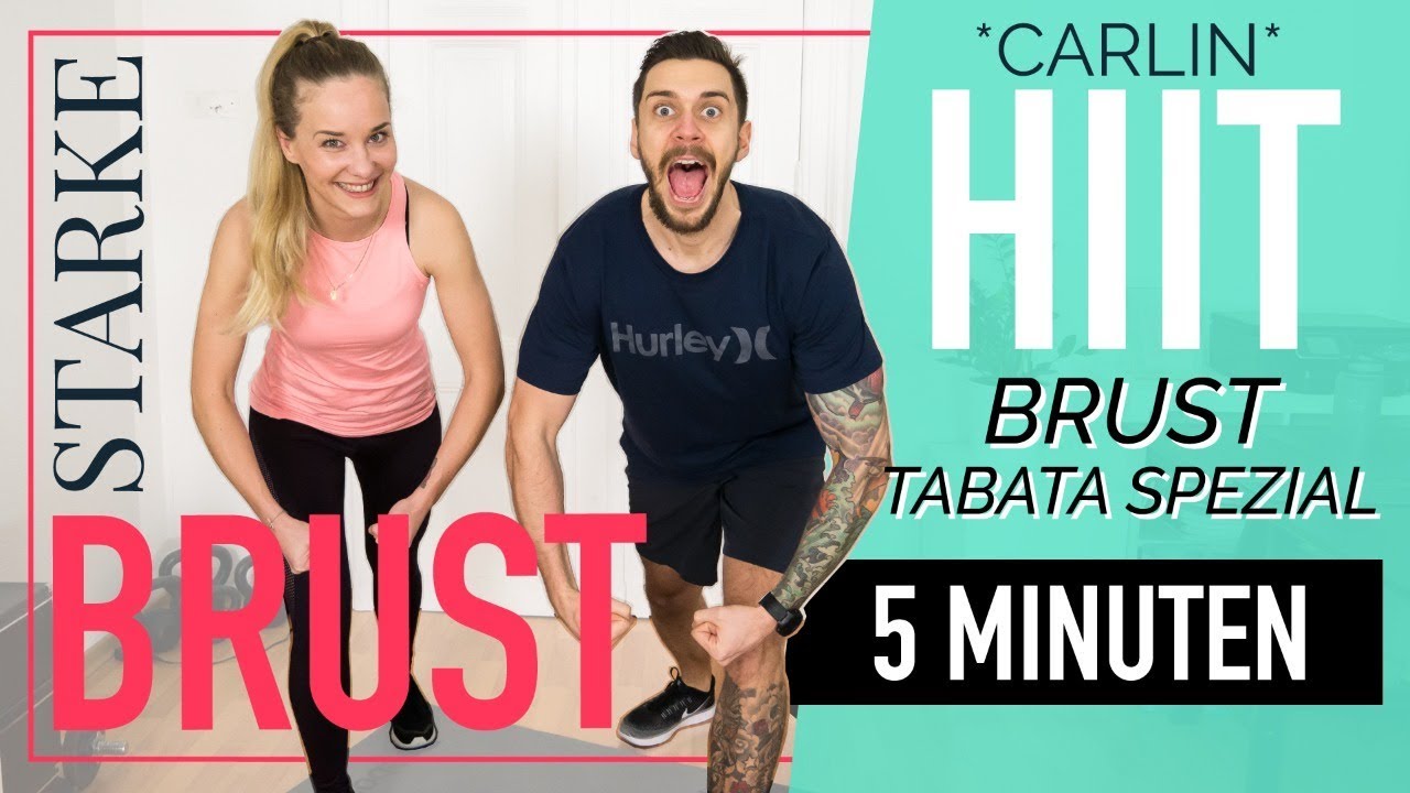 Schnelles Brusttraining für zu Hause –  effektive Brustübungen ohne Geräte – Tabata-Style I *CARLIN*
