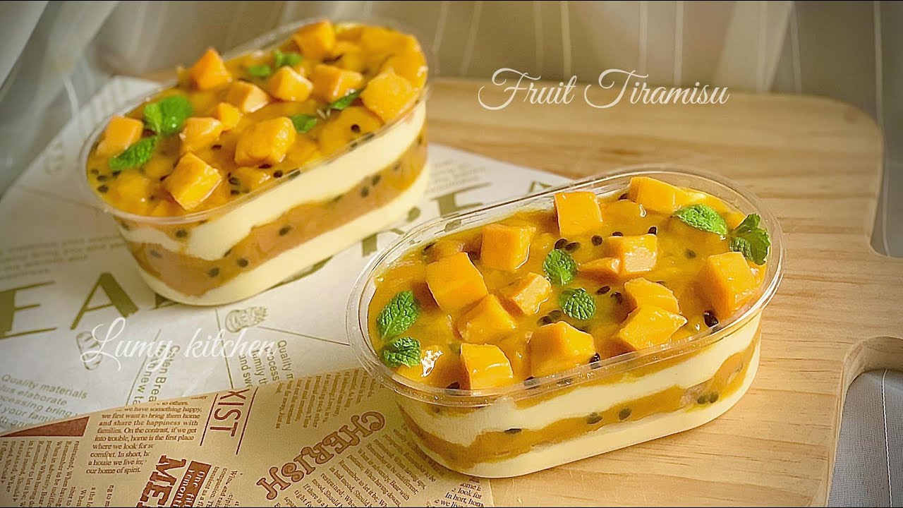 FRUIT TIRAMISU. TROPICAL TIRAMISU. 5 MINUTES FOR THIS DESSERT